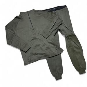 Cabela’s 90s Vintage USA made Olive Drab Polypropylene Thermal Underwear Set XXL